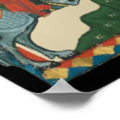 ザスタグ狩り14世紀中世アート ポスター (角)