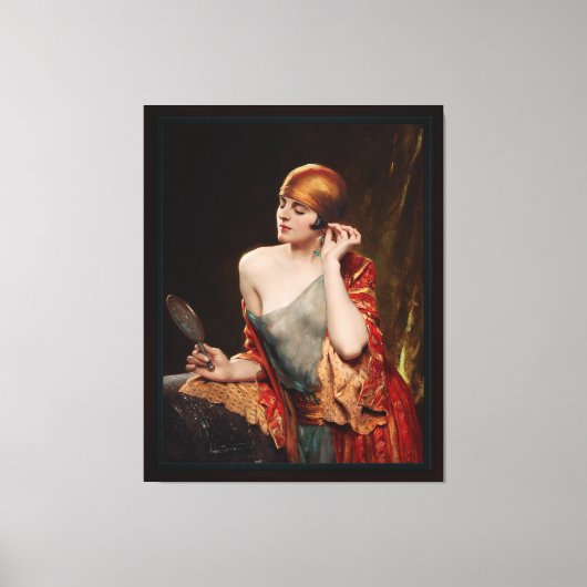 ザスタジオ鏡バイアルバートヘンリーコリングス キャンバスプリント (正面)