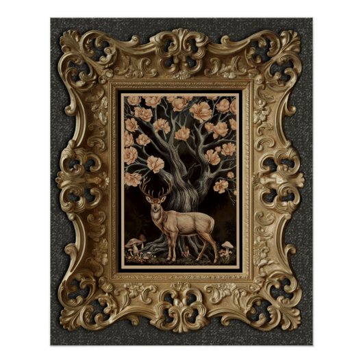 ザスタッグとマグノリアツリーセミグロスプリント ポスター (正面)