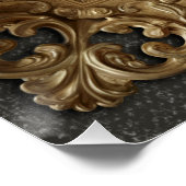 ザスタッグとマグノリアツリーセミグロスプリント ポスター (コーナー)