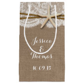 ザスタッ素朴フィッシュビーチ結婚式コレクション スモールペーパーバッグ (正面)