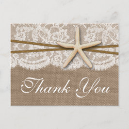 ザスタッ素朴フィッシュビーチ結婚式コレクション ポストカード