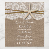 ザスタッ素朴フィッシュビーチ結婚式コレクション ワインラベル (シングルラベル)