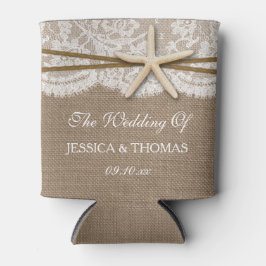 ザスタッ素朴フィッシュビーチ結婚式コレクション 缶クーラー