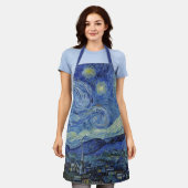 ザスタリーナイトバイヴァンゴッホ エプロン (着用した状態)