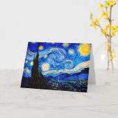 ザスタリーナイトバイヴィンセントヴァンゴッホ カード (黄色い花)
