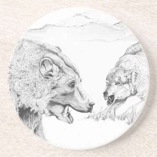 ザスタンドオフ – 砂岩コースター コースター (正面)