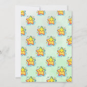 ザスターオブザデイ誕生日スターテーマ 招待状 (裏面)