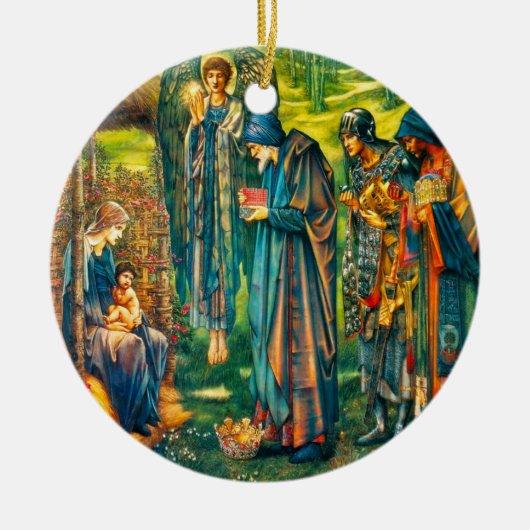 ザスターオブベツレヘムサークルオーナメント セラミックオーナメント (正面)