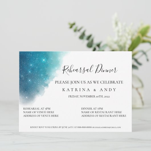 ザスターズアラインリハーサルディナー招待状 招待状 (スタンド正面)