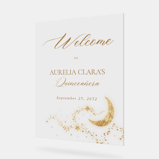 ザスターズエレガントクインセアニェラウェルカム アクリルサイン (傾斜)