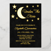 ザスターズキンセアニラの下 箔招待状 (正面)