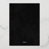 ザスターズキンセアニラの下 箔招待状 (裏面)