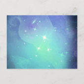 ザスターズパープルタイポグラフィ結婚ズ インビテーションポストカード (裏面)