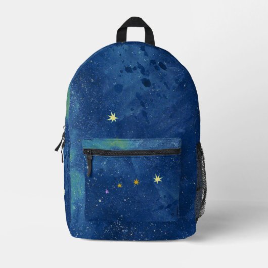 ザスターリースカイイラストレーション プリントバックパック (正面)