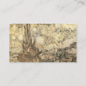 ザスターリーナイトスケッチバイビンセント・ヴァン・ゴッホ 名刺 (裏面)