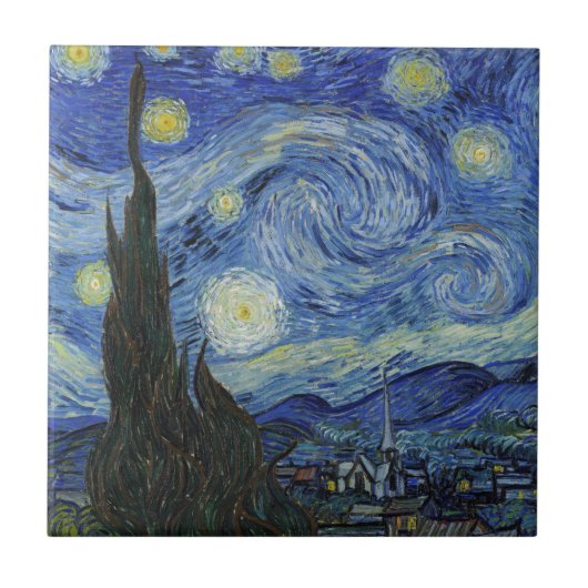 ザスターリーナイトバイヴァンゴッホ タイル (正面)