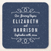 ザスターリーナイト結婚ズコレクション スクエアペーパーコースター (正面)