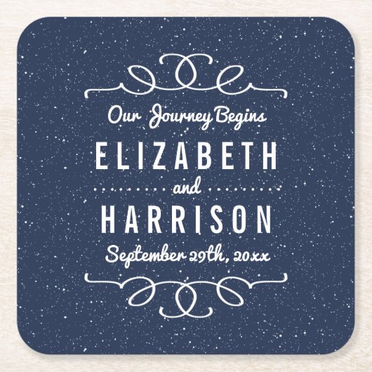 ザスターリーナイト結婚ズコレクション スクエアペーパーコースター (正面)