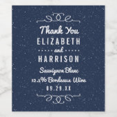 ザスターリーナイト結婚ズコレクション ワインラベル (シングルラベル)