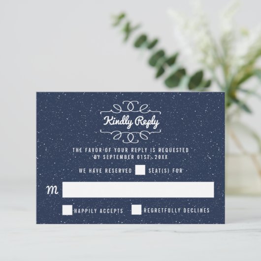 ザスターリーナイト結婚ズコレクション 出欠カード (スタンド正面)