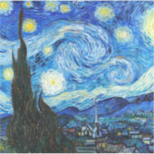 ザスターリーナイト(1889)ヴィンセント・ヴァン・ゴッホ・アート・ビニル シール (正面)