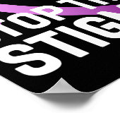 ザスティグマ最終中毒パープルリボン認識度 ポスター (角)