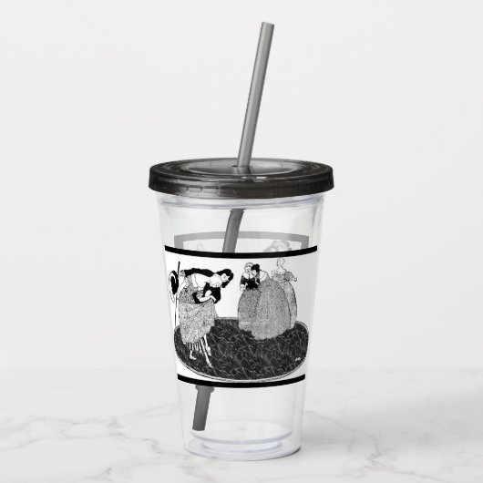 ザステプシスターズヴィンテージシンデレラプリンス魅力的 アクリルタンブラー (裏面)