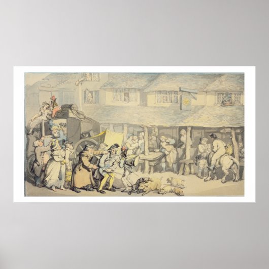 ザステージコーチの到着ザサンイン、ボド ポスター (正面)