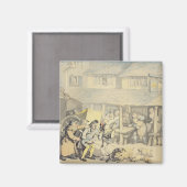 ザステージコーチの到着ザサンイン、ボド マグネット (正面/裏面)