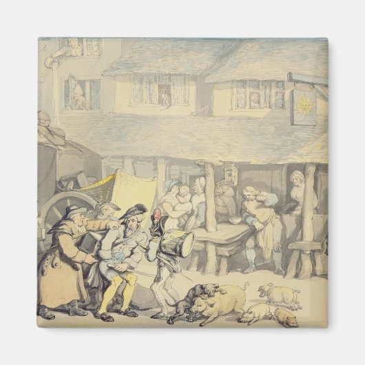 ザステージコーチの到着ザサンイン、ボド マグネット (正面)