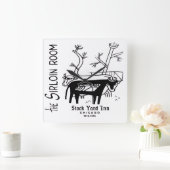 ザストックヤードインズシルロインルーム,シカゴ, IL スクエア壁時計 (ホーム)