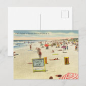 ザストランドアット海ドライブビーチ、サウスカロライナ ポストカード (正面/裏面)