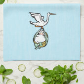 ザストル運クア男の赤ちゃん キッチンタオル (折り畳み)