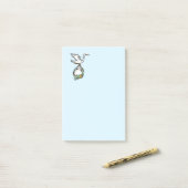 ザストル運クア男の赤ちゃん ポストイット (デスク上)