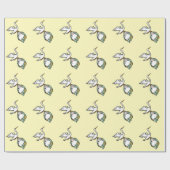 ザストーク運アベビー黄 ラッピングペーパー (フラット)