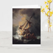 ザストーム・オン・ザ・シー・オブ・ガリラヤ・バイ・レンブラント・ヴァン・R カード (黄色い花)