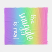 ザスナグリ実在ウおもしろいナフリースブランケット フリースブランケット (正面(横))