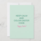 ザスナーキーなウサギ 招待状 (裏面)