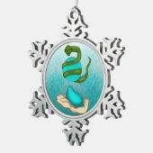 ザスネーク スノーフレークピューターオーナメント (右)