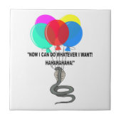 ザスネ飛んでいるーク タイル (正面)