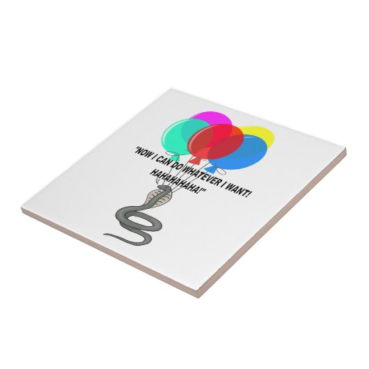 ザスネ飛んでいるーク タイル (側面)