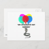 ザスネ飛んでいるーク ポストカード (正面/裏面)