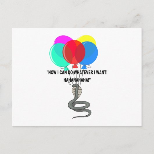 ザスネ飛んでいるーク ポストカード (正面)