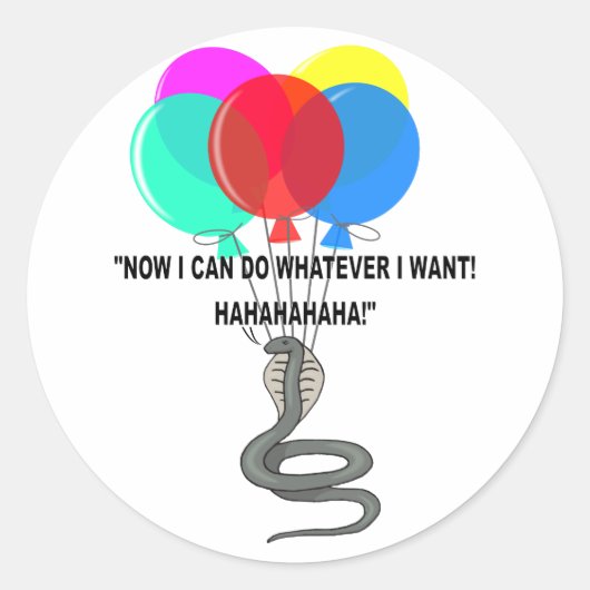 ザスネ飛んでいるーク ラウンドシール (正面)