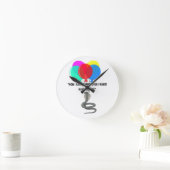 ザスネ飛んでいるーク ラウンド壁時計 (ホーム)