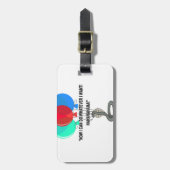 ザスネ飛んでいるーク ラゲッジタグ (正面縦)