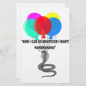 ザスネ飛んでいるーク 便箋 (正面/裏面)