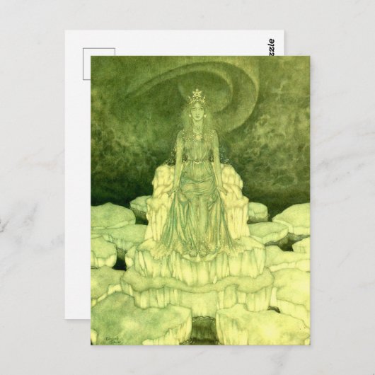 ザスノークイーンバイエドムンドゥラックイラスト ポストカード (正面/裏面)