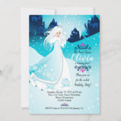 ザスノークイーンバースデーパーティーの招待状 招待状 (正面)